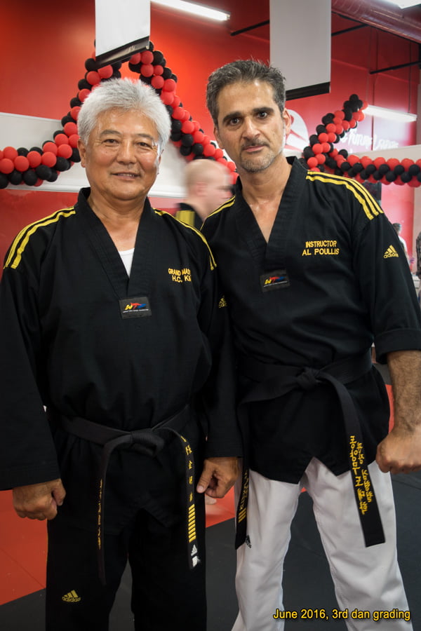 With Grand Master Kim, OMAC Canada, after receiving my 3rd dan